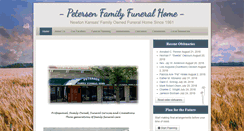 Desktop Screenshot of petersenfamilyfuneralhome.com