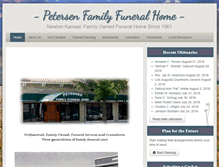 Tablet Screenshot of petersenfamilyfuneralhome.com